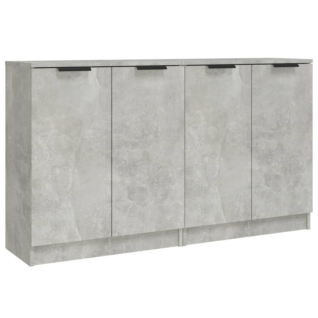 vidaXL Bahuts 2 pcs Gris béton 60x30x70 cm Bois d'ingénierie
