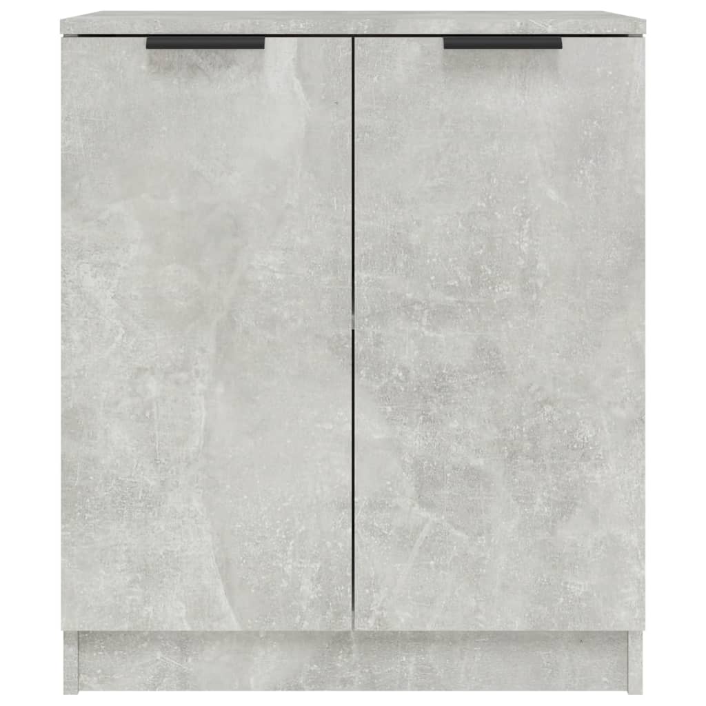vidaXL Bahuts 2 pcs Gris béton 60x30x70 cm Bois d'ingénierie