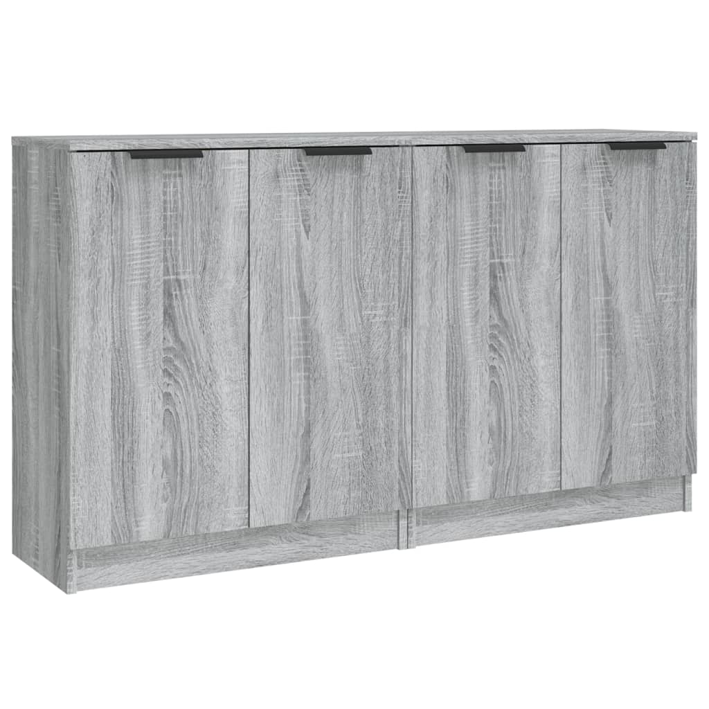 vidaXL Buffets 2 pcs Gris Sonoma 60x30x70 cm Bois d'ingénierie