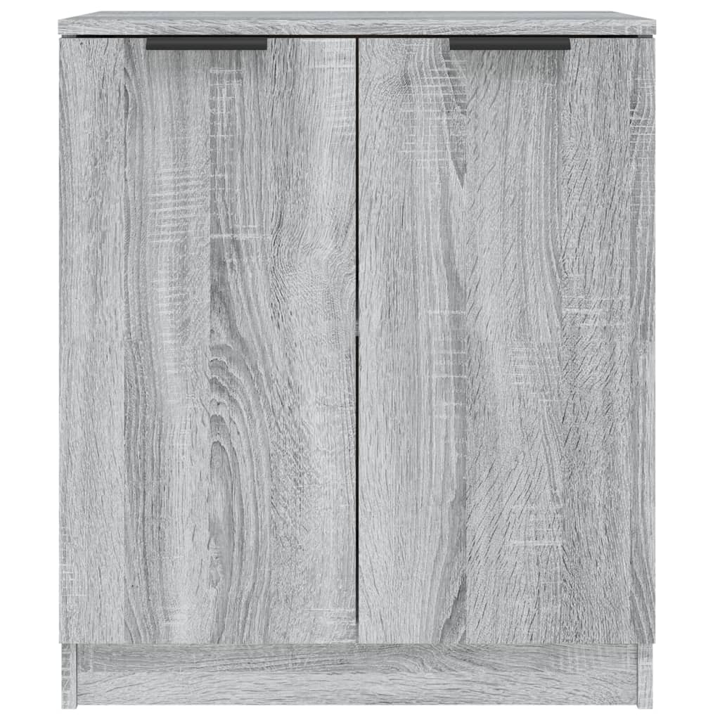 vidaXL Buffets 2 pcs Gris Sonoma 60x30x70 cm Bois d'ingénierie
