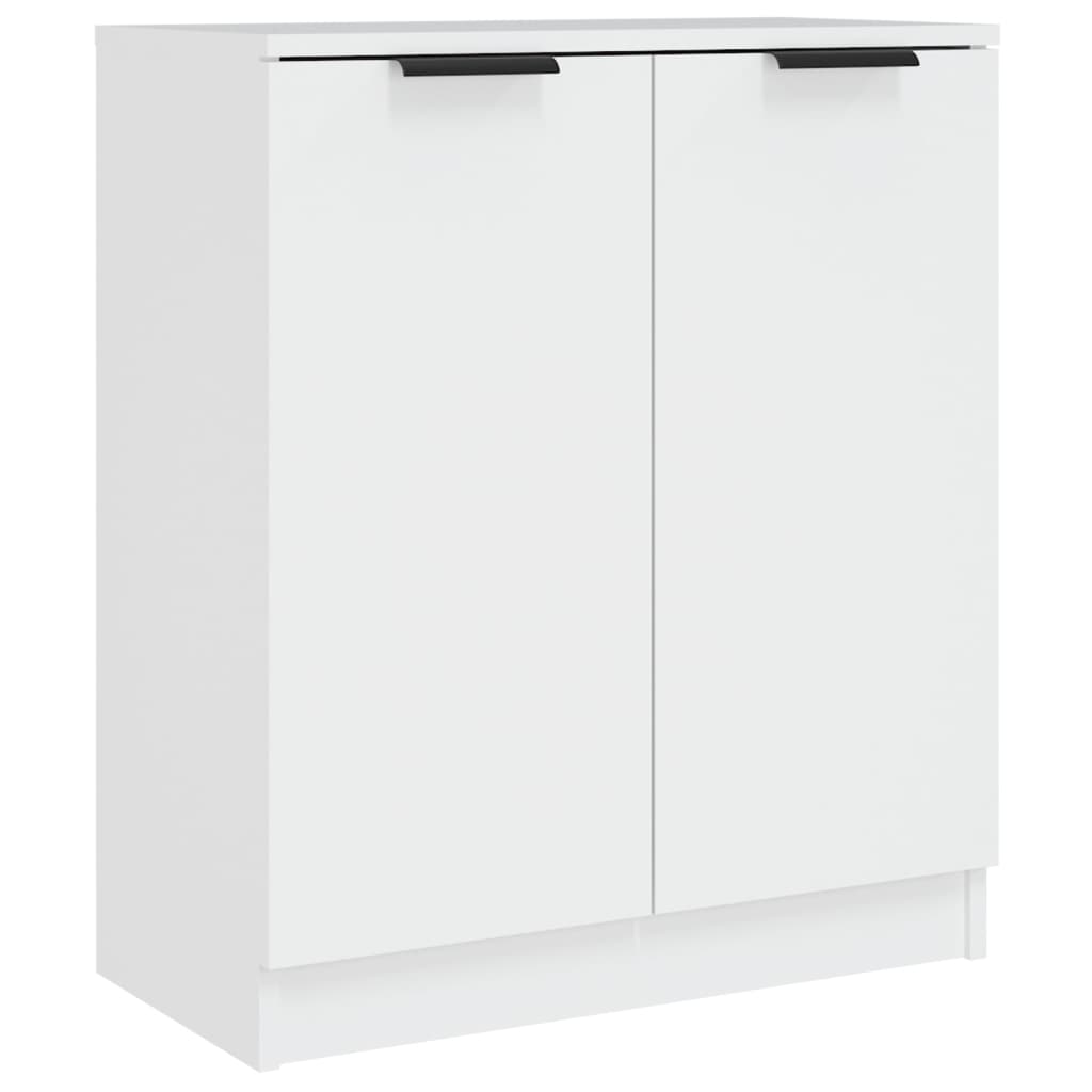 vidaXL Ensemble de 3 buffets blanc en bois d'ingénierie