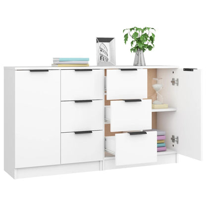 vidaXL Sideboards 2 Stk. Weiß 60x30x70 cm Holzwerkstoff