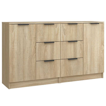 vidaXL Sideboards 2 Stk. Sonoma-Eiche 60x30x70 cm Holzwerkstoff