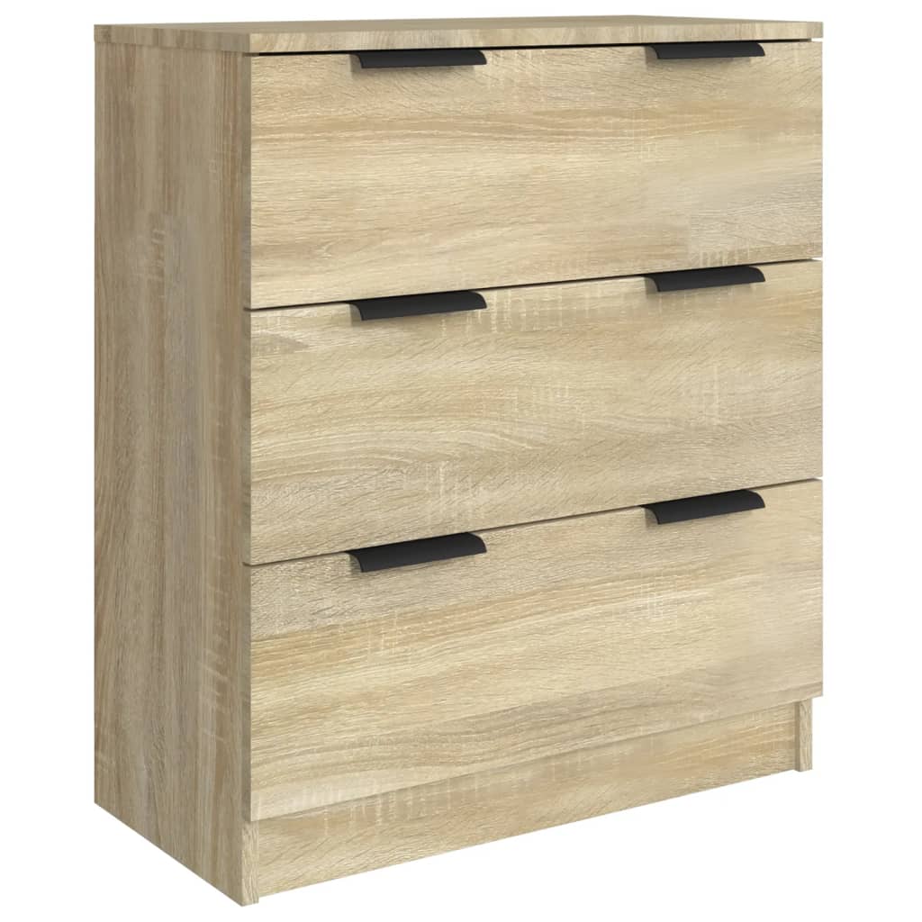 vidaXL Bahut 3 pièces aspect chêne Sonoma Aggloméré