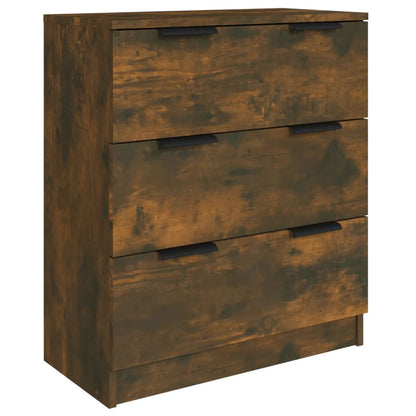 vidaXL Ensemble de 3 buffets décor chêne fumé en bois d'ingénierie
