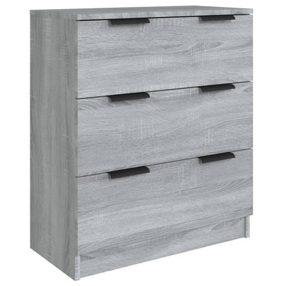 vidaXL Enfilade 3 pcs Gris Sonoma Bois d'ingénierie