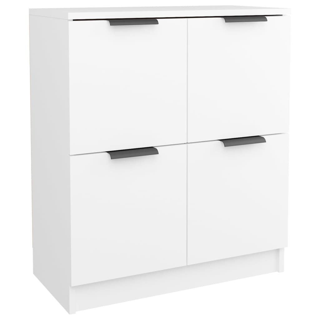 vidaXL Enfilades 2 pcs Blanc 60x30x70 cm Bois d'ingénierie