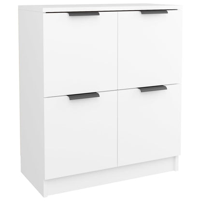 vidaXL Enfilades 2 pcs Blanc 60x30x70 cm Bois d'ingénierie