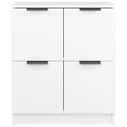 vidaXL Enfilades 2 pcs Blanc 60x30x70 cm Bois d'ingénierie