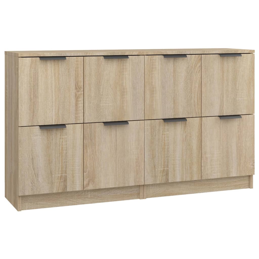 vidaXL Commodes 2 pcs Chêne Sonoma 60x30x70 cm Bois d'ingénierie