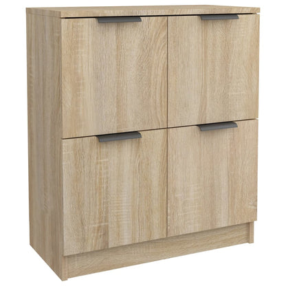 vidaXL Commodes 2 pcs Chêne Sonoma 60x30x70 cm Bois d'ingénierie