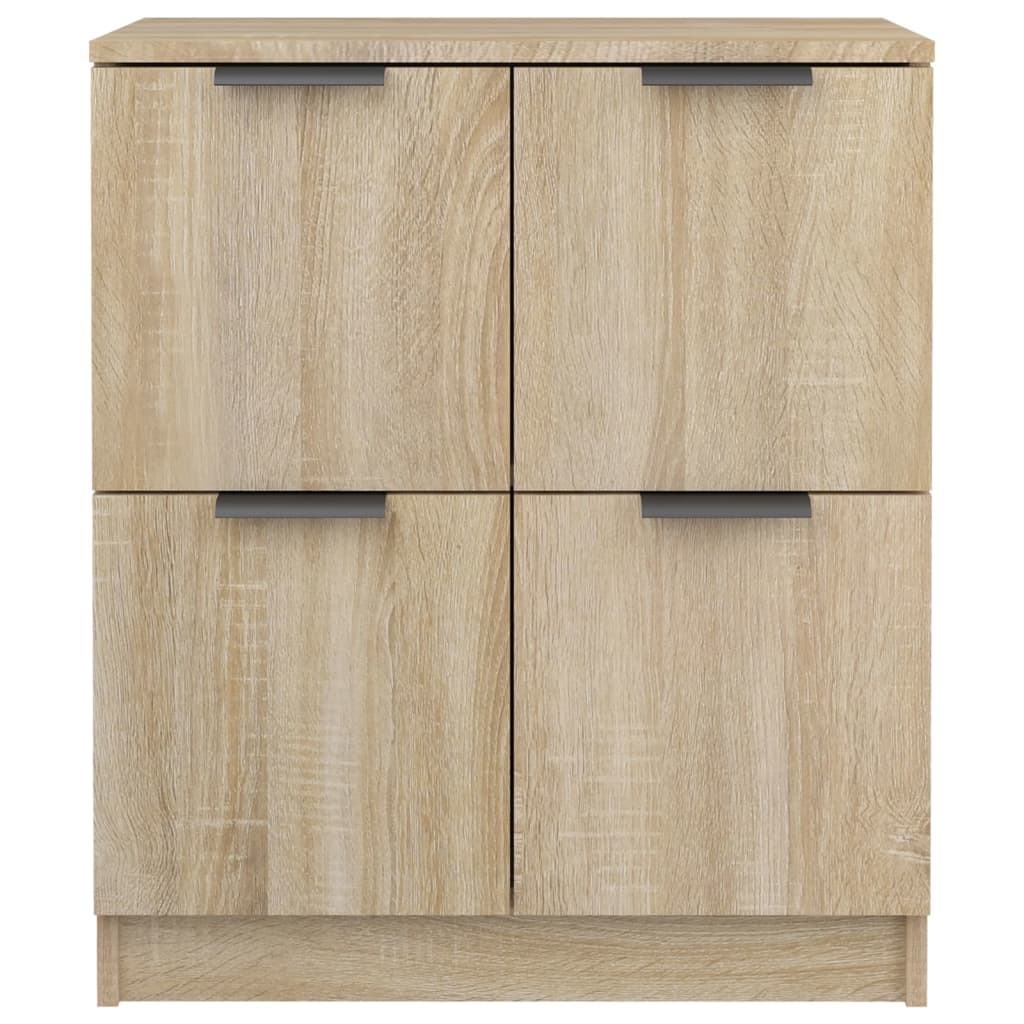 vidaXL Commodes 2 pcs Chêne Sonoma 60x30x70 cm Bois d'ingénierie