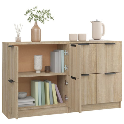 vidaXL Commodes 2 pcs Chêne Sonoma 60x30x70 cm Bois d'ingénierie