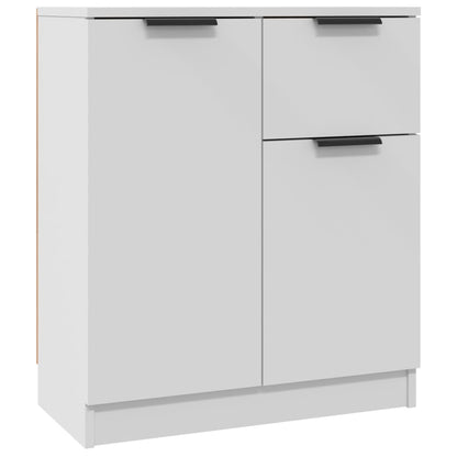 vidaXL Enfilades 2 pcs Blanc 60x30x70 cm Bois d'ingénierie