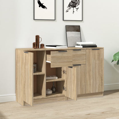 vidaXL Commodes 2 pcs Chêne sonoma 60x30x70 cm Bois d'ingénierie