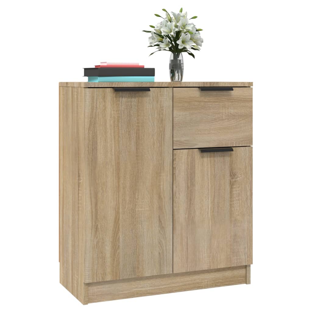 vidaXL Commodes 2 pcs Chêne sonoma 60x30x70 cm Bois d'ingénierie