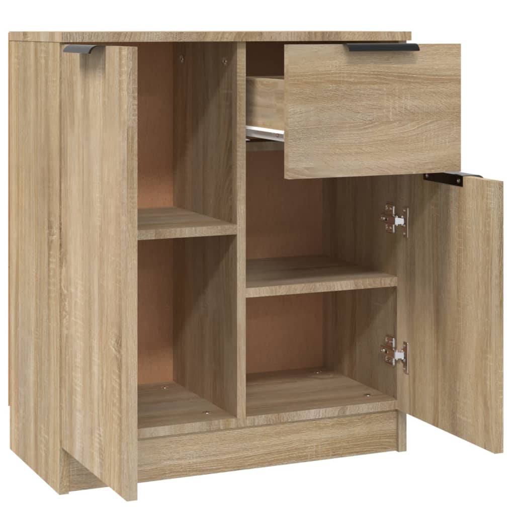 vidaXL Commodes 2 pcs Chêne sonoma 60x30x70 cm Bois d'ingénierie