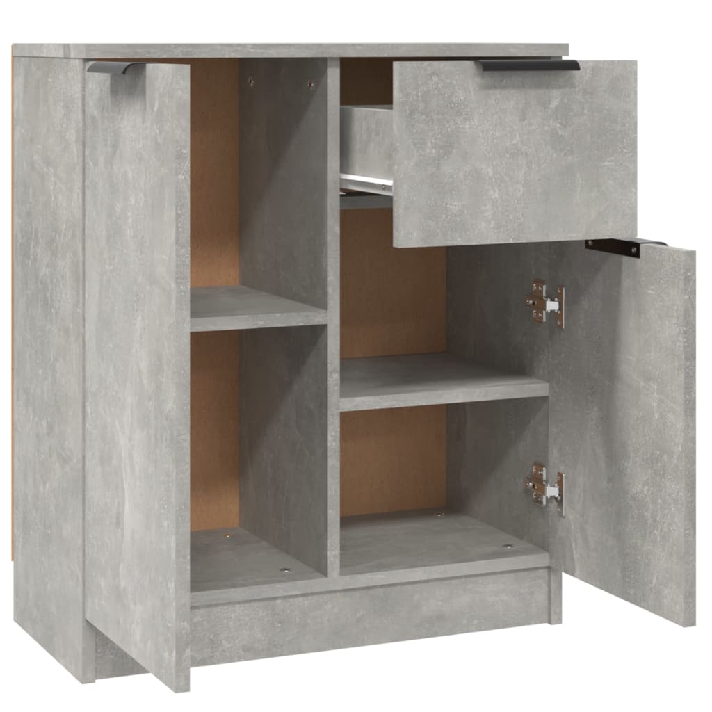 Sideboards 2 Stk. Betongrau 60x30x70 cm Holzwerkstoff