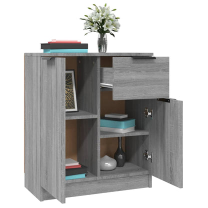vidaXL Buffets 2 pcs Gris Sonoma 60x30x70 cm Bois d'ingénierie