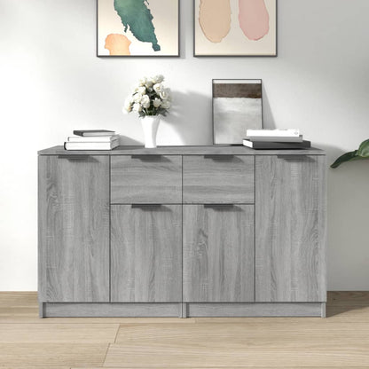vidaXL Buffets 2 pcs Gris Sonoma 60x30x70 cm Bois d'ingénierie