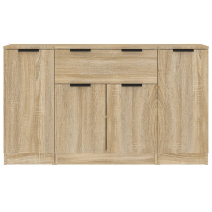 vidaXL Sideboards 3 Stk. Sonoma-Eiche Holzwerkstoff