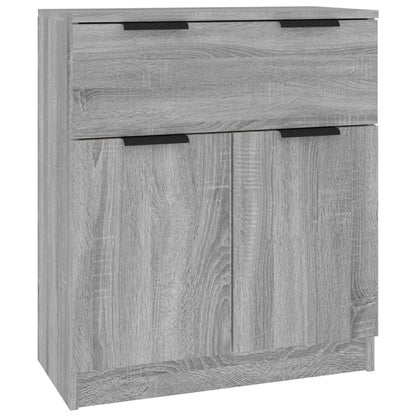 vidaXL Sideboards 3 Stk. Grau Sonoma Holzwerkstoff