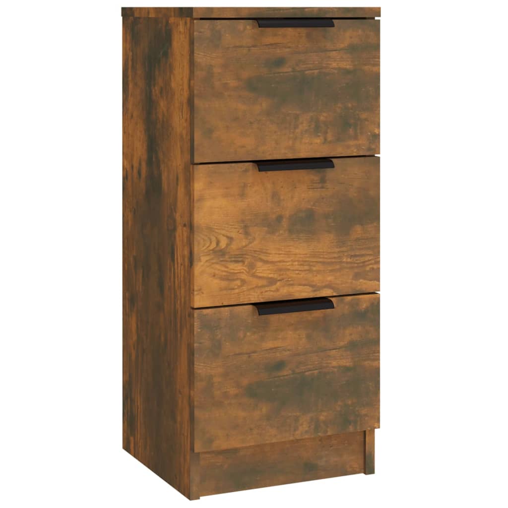 vidaXL Bahuts 3 pcs Chêne fumé en bois d'ingénierie