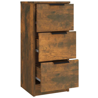 vidaXL Bahuts 3 pcs Chêne fumé en bois d'ingénierie