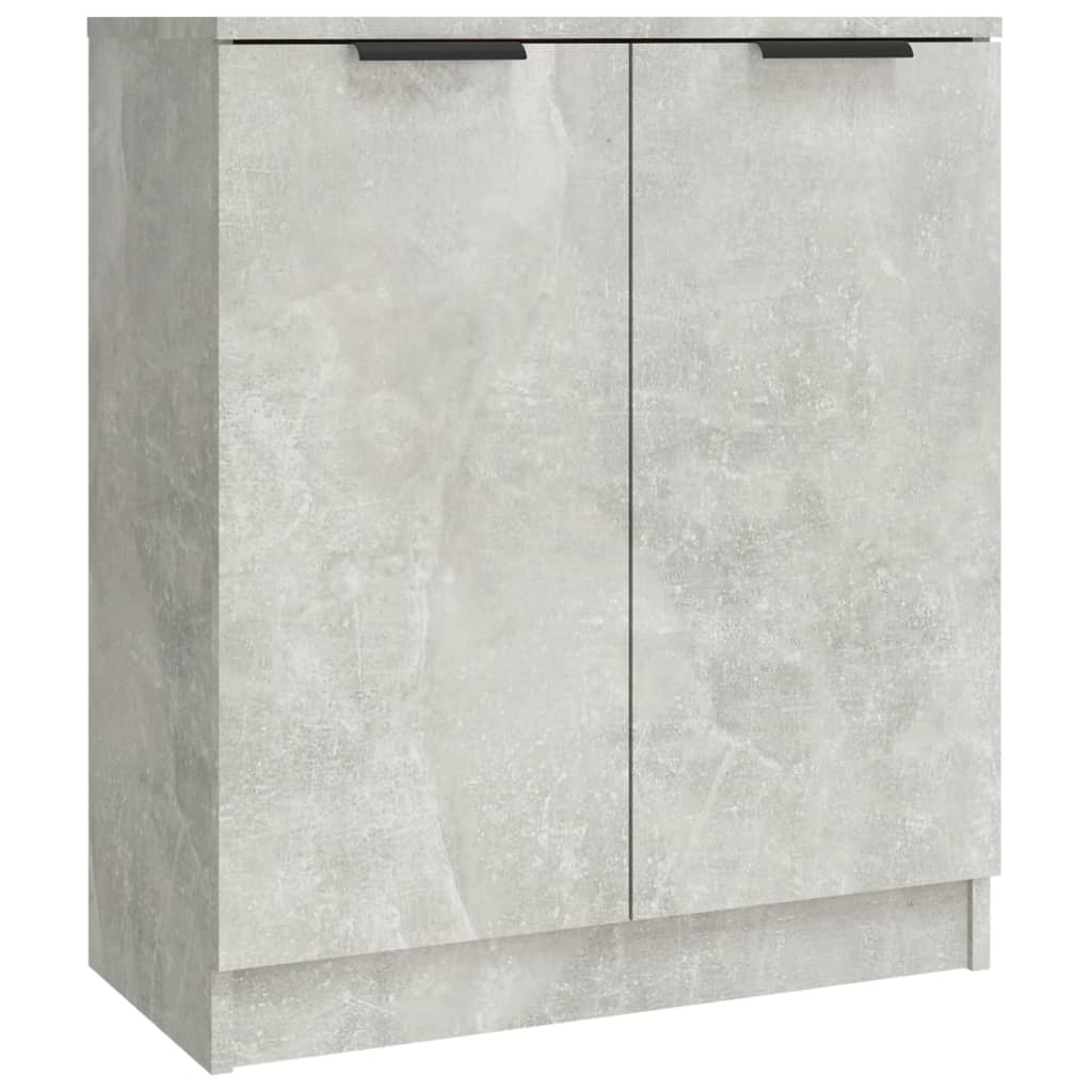 vidaXL Commodes 3 pcs. Gris béton Bois d'ingénierie