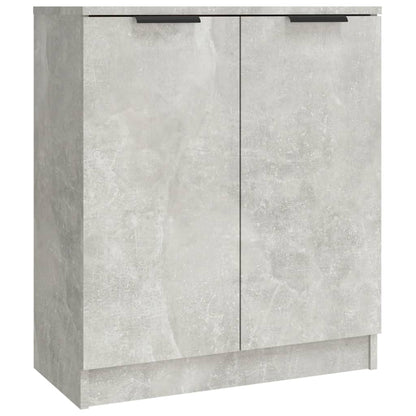 vidaXL Commodes 3 pcs. Gris béton Bois d'ingénierie
