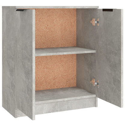vidaXL Commodes 3 pcs. Gris béton Bois d'ingénierie