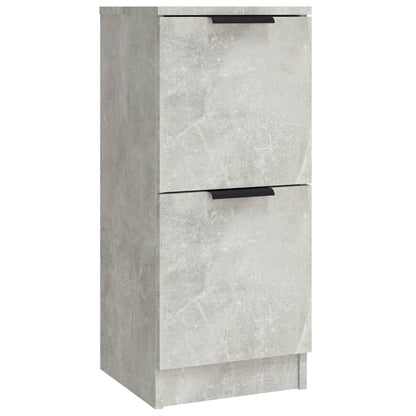 vidaXL Commodes 3 pcs. Gris béton Bois d'ingénierie