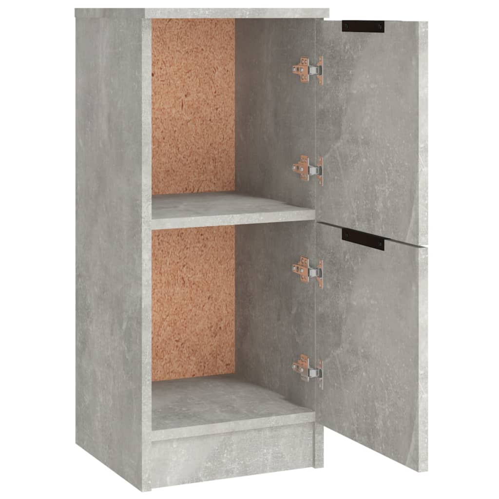 vidaXL Commodes 3 pcs. Gris béton Bois d'ingénierie