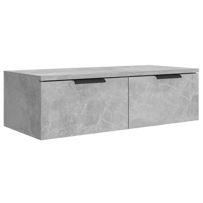 vidaXL Wandschränke 2 Stk. Betongrau 68x30x20 cm Holzwerkstoff