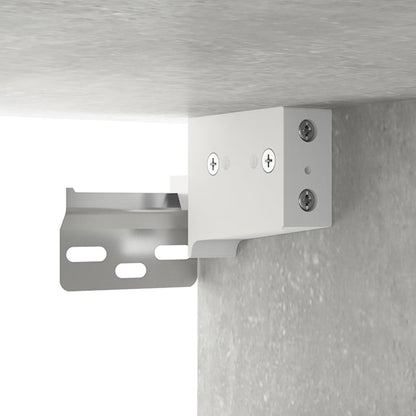 vidaXL Wandschränke 2 Stk. Betongrau 68x30x20 cm Holzwerkstoff