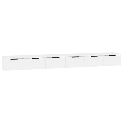 vidaXL Wandschränke 2 Stk. Weiß 102x30x20 cm Holzwerkstoff