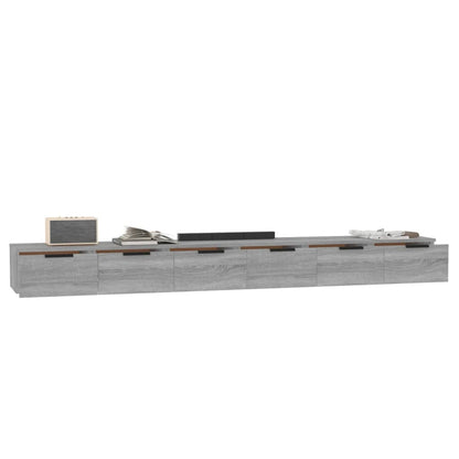 vidaXL Wandschränke 2 Stk. Grau Sonoma 102x30x20 cm Holzwerkstoff