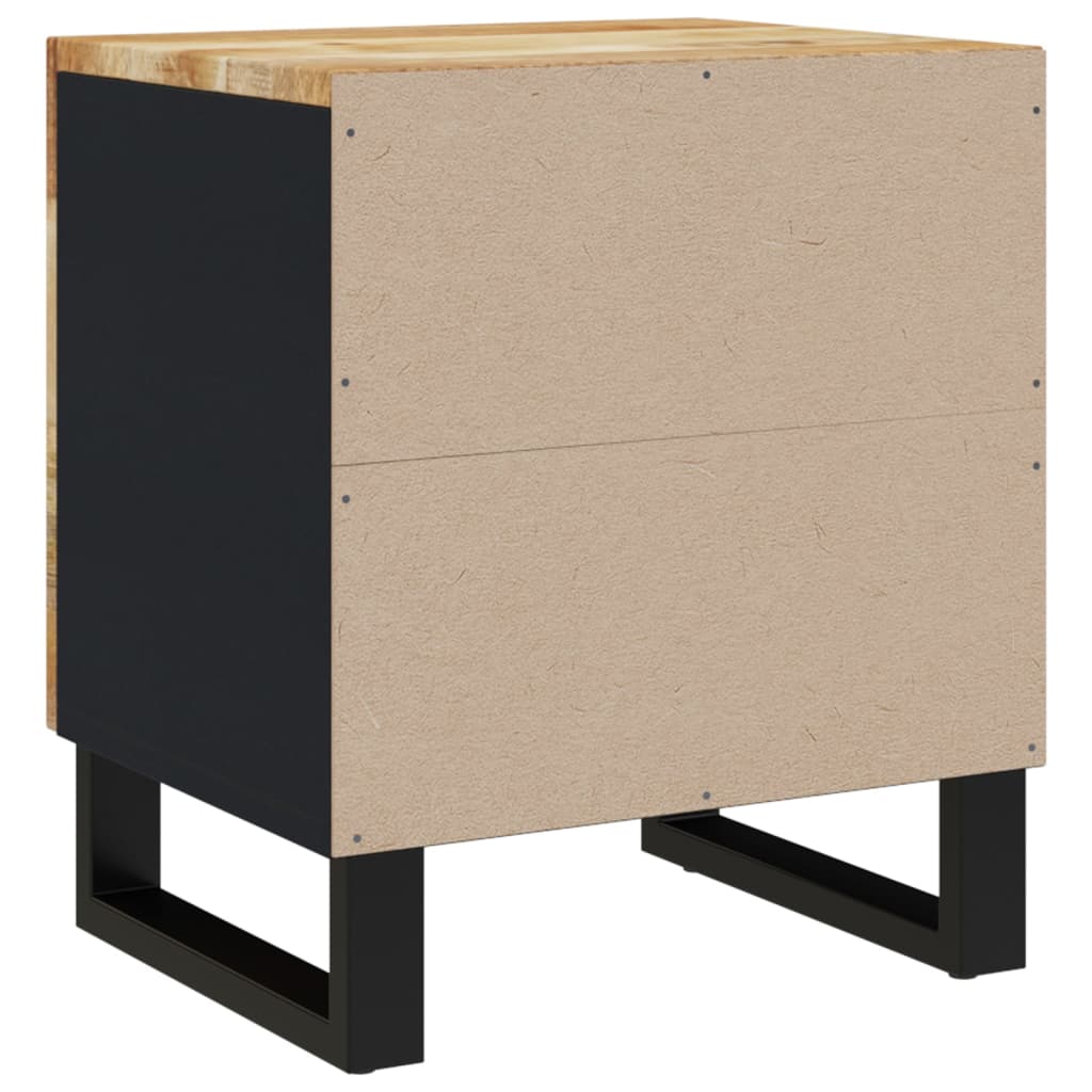 vidaXL Table de chevet 40x33x46 cm Bois de manguier massif