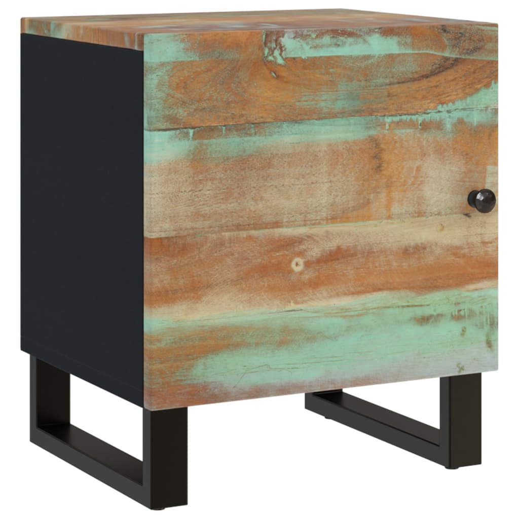 vidaXL Nachttisch 40x33x46 cm Altholz Massiv