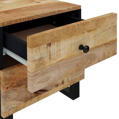 vidaXL Nachttisch 40x33x46 cm Massivholz Mango