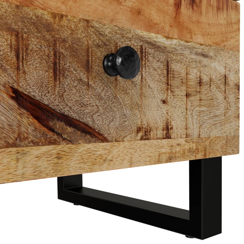 vidaXL Nachttisch 40x33x46 cm Massivholz Mango