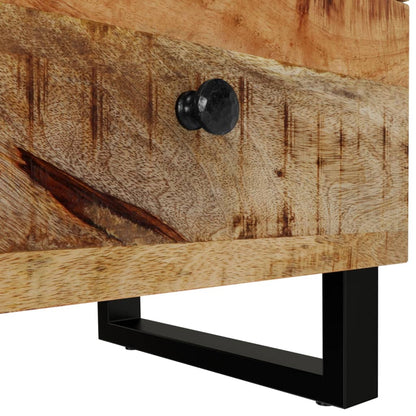 vidaXL Nachttisch 40x33x46 cm Massivholz Mango