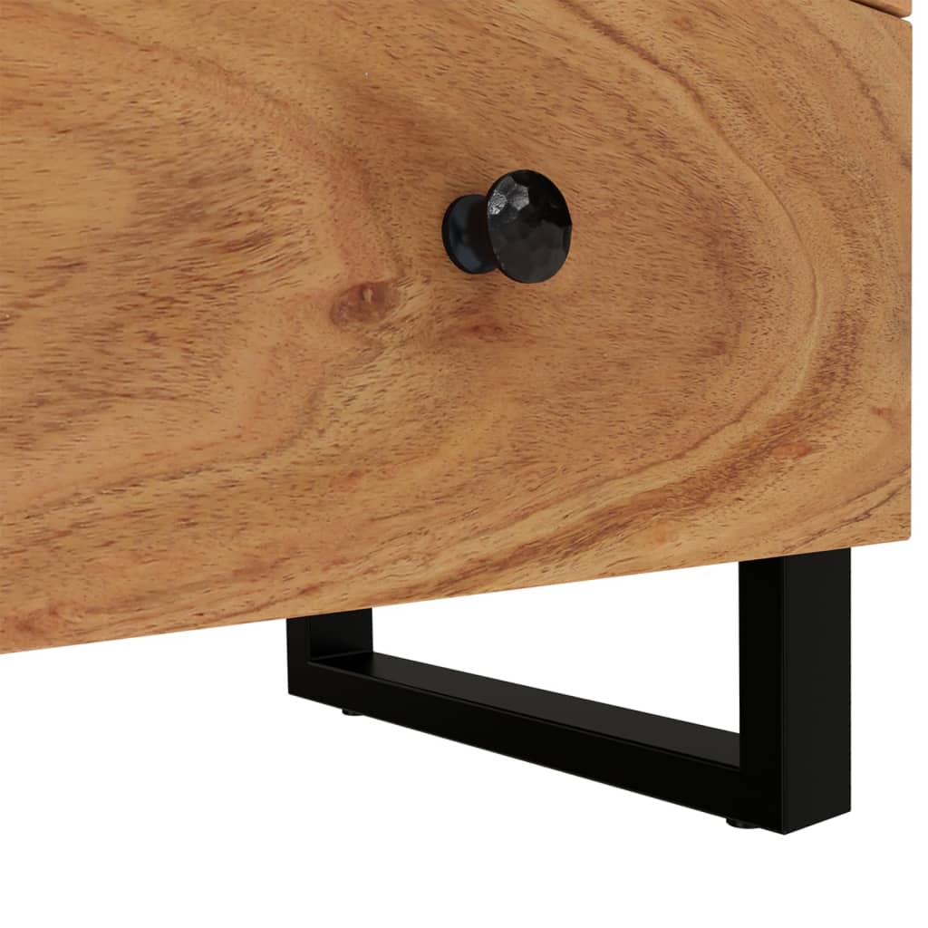 vidaXL Nachttisch 40x33x46 cm Massivholz Akazie