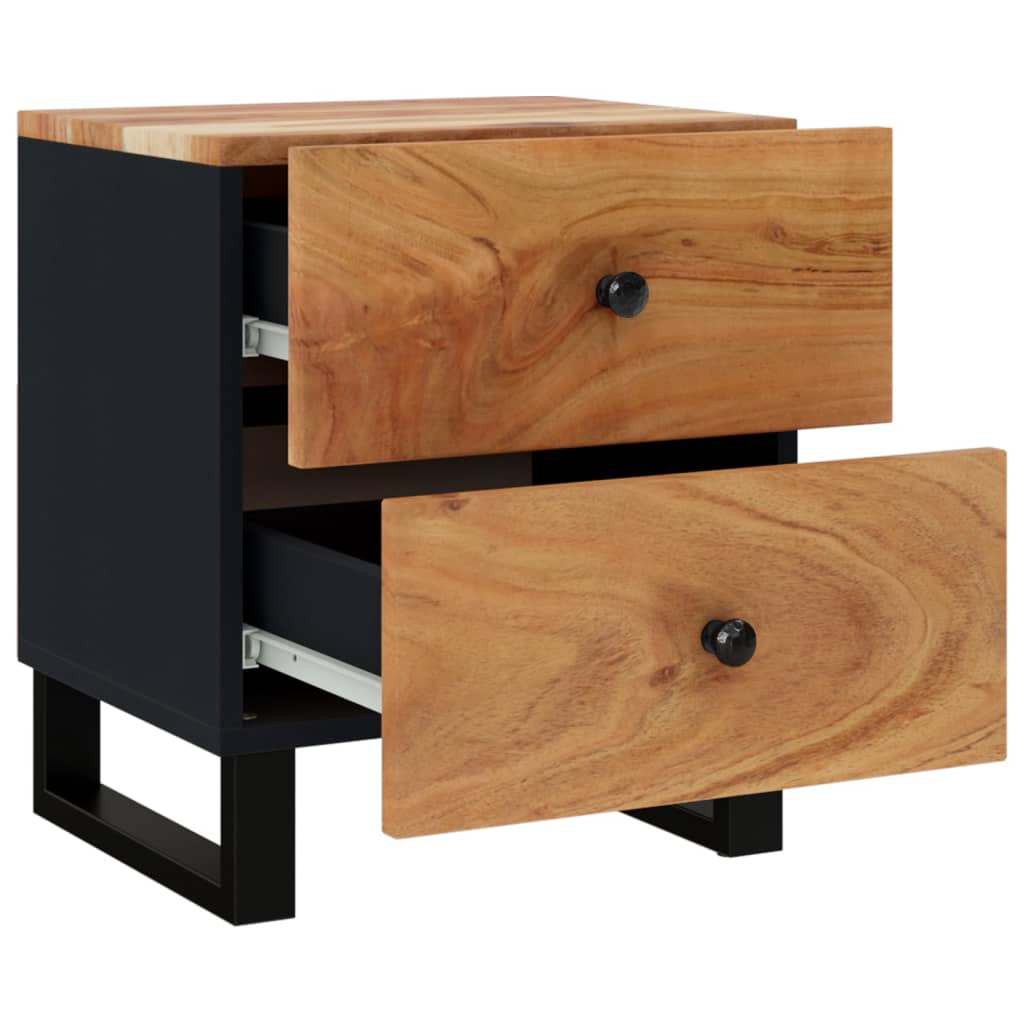 vidaXL Nachttisch 40x33x46 cm Massivholz Akazie