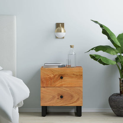 vidaXL Nachttisch 40x33x46 cm Massivholz Akazie