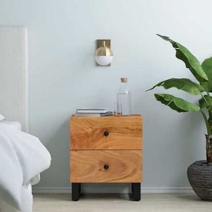 vidaXL Nachttische 2 Stk. 40x33x46 cm Massivholz Akazie
