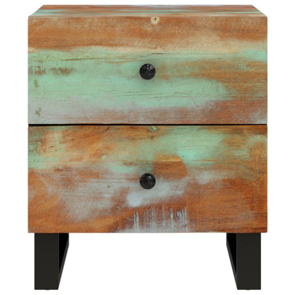 vidaXL Nachttische 2 Stk. 40x33x46 cm Altholz Massiv