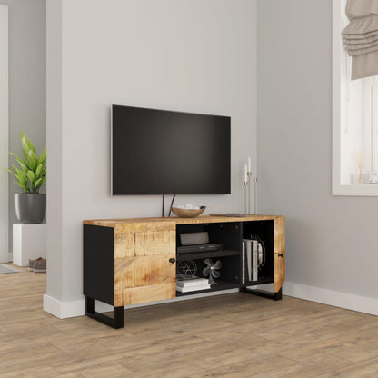 vidaXL Meuble TV 105x33x46 cm Bois de manguier massif