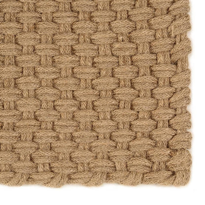 vidaXL Tapis rectangulaire Naturel 80x160 cm Jute