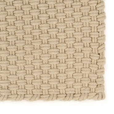 vidaXL Tapis rectangulaire Naturel 120x180 cm Coton